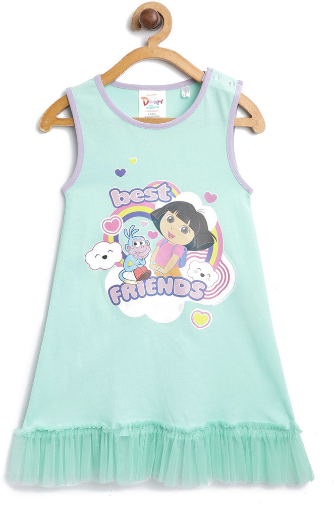 DORA Girls Midi Knee Length Casual Dress Price in India Buy DORA Girls Midi Knee Length Casual Dress online at Flipkart