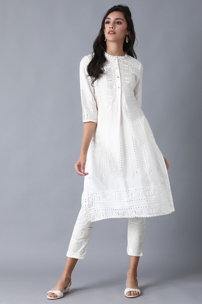 W on sale kurta white