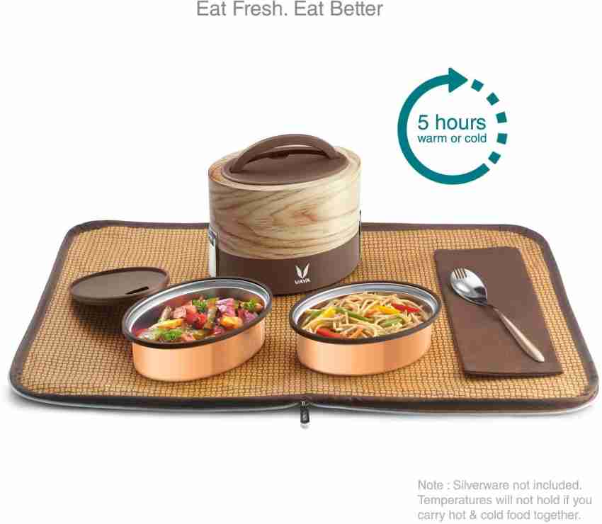 VAYA TYFFYN Graphite Copper-Finished Stainless Steel Lunch Box