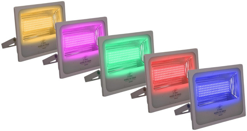 Happy Selling 100 Watt White Body Blue LED Flood Light Pack of 2 Flood Light Outdoor Lamp Price in India Buy Happy Selling 100 Watt White Body Blue LED