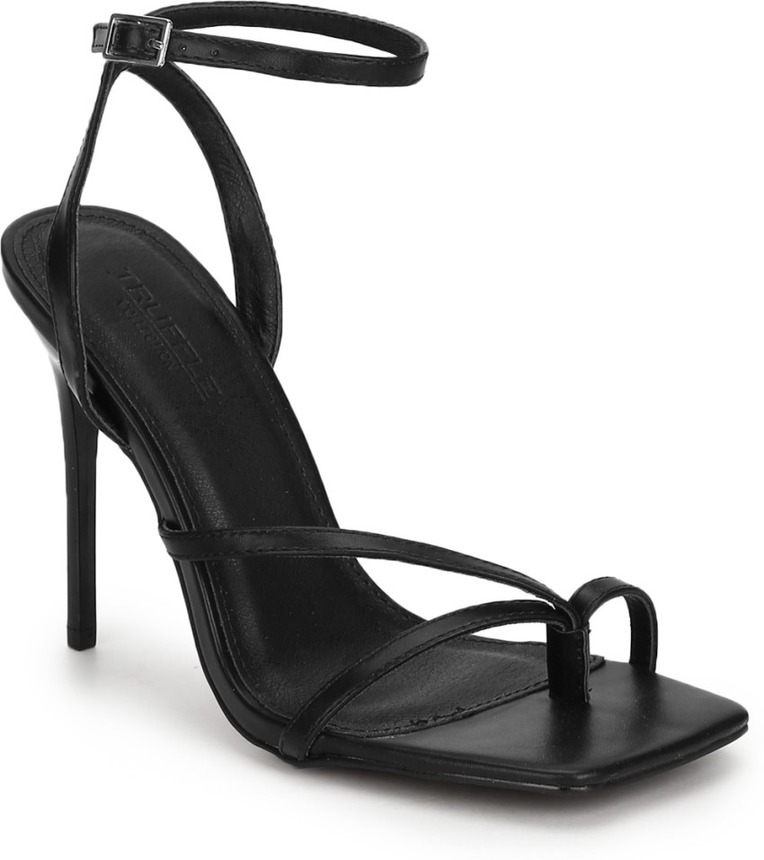 Truffle collection black on sale heels