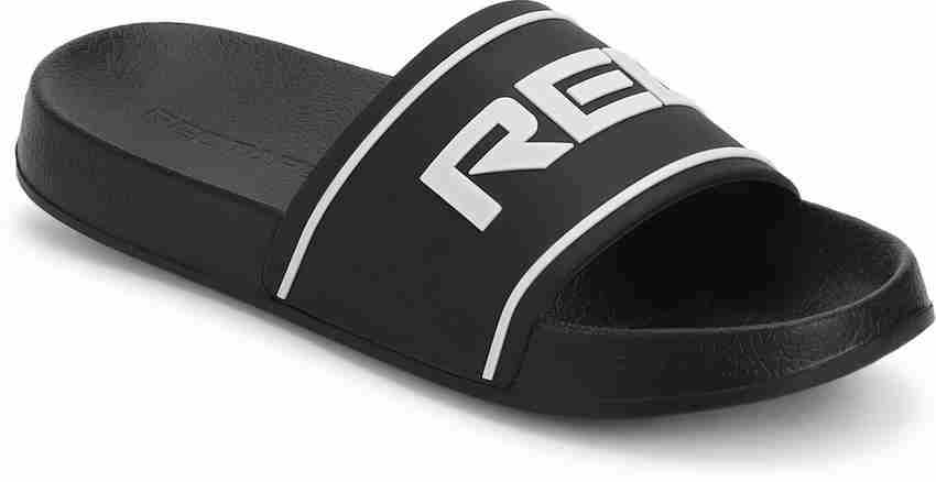 red tape flip flops