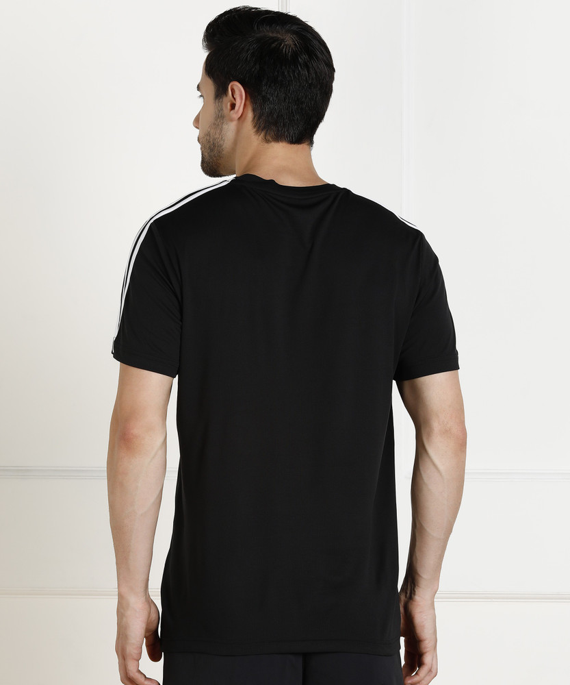ADIDAS Self Design Men Round Neck Black T Shirt Buy ADIDAS Self
