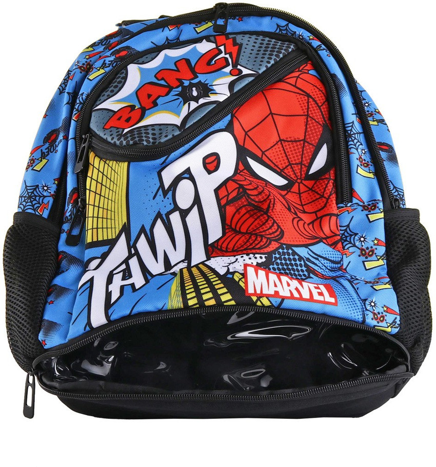 Flipkart Spiderman Bag with Lunch Box Compartment Primary 1st 4th Std School Bag School Bag
