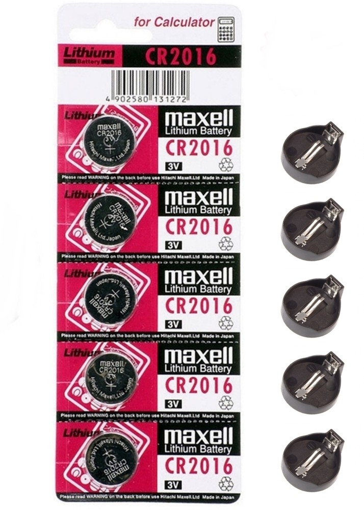 Maxell CR2016 3 Volt Lithium Coin Battery - 2 Pack