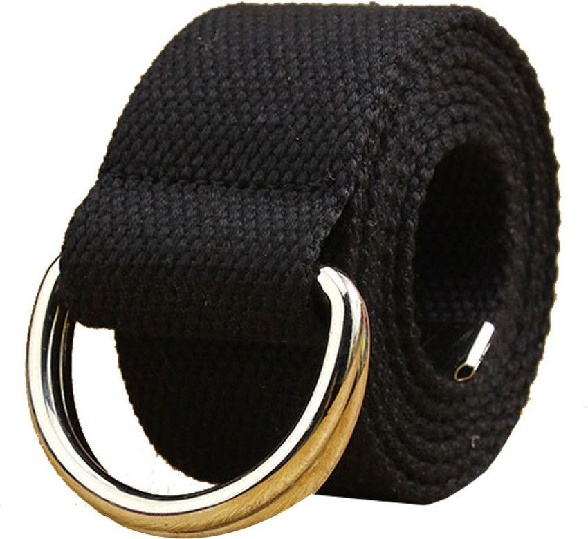 black fabric belt