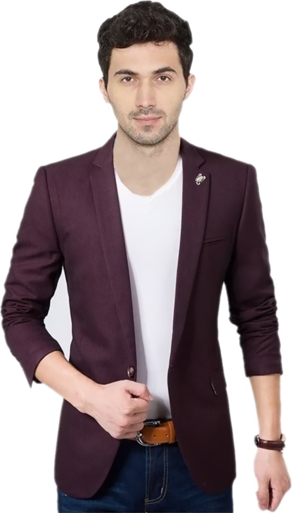 Wine deals colour blazer