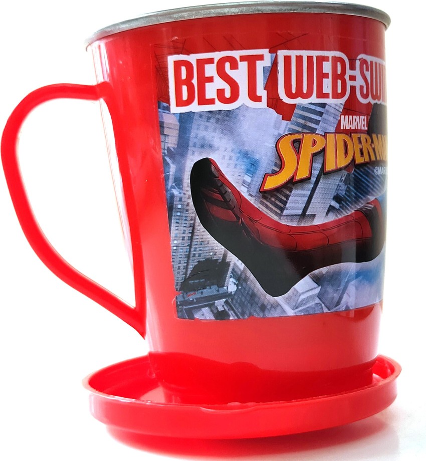 Pack of 3) Air Tight Sippy Cups 350 ml/ Spiderman Sippy Cups