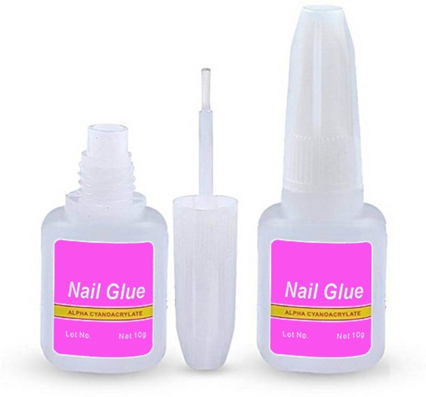 YCM Acrylic Artificial Nails With Nail Glue For Women & Girls White (Pack  of 100) White - Price in India, Buy YCM Acrylic Artificial Nails With Nail  Glue For Women & Girls
