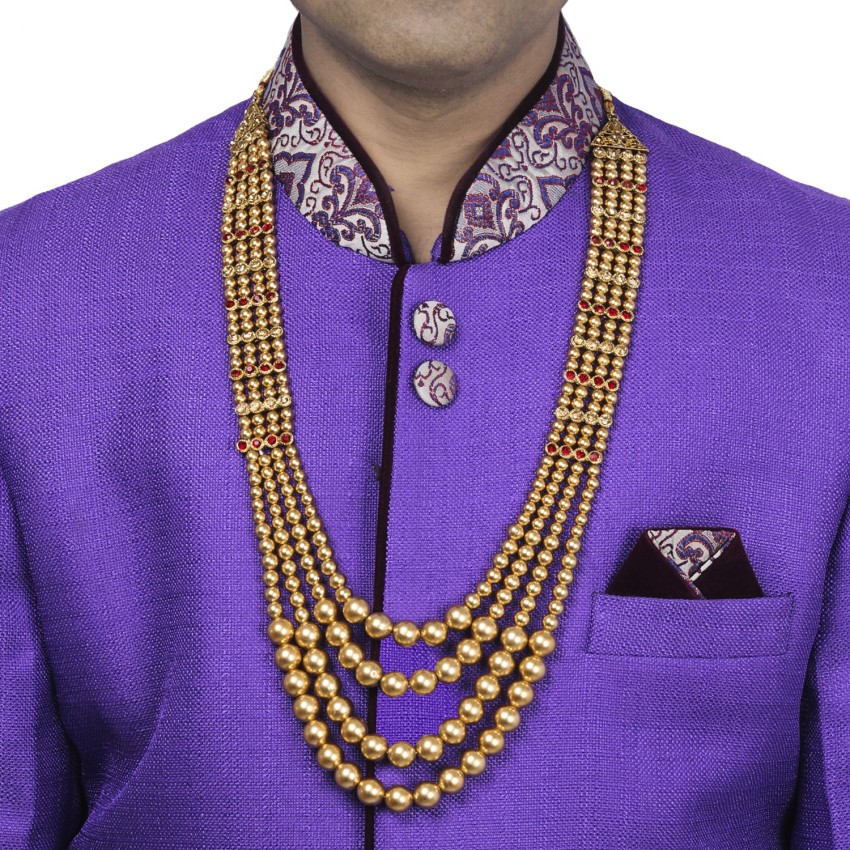 Mens jewellery hot sale for sherwani