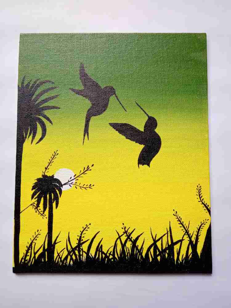 Canvas retailer Birds A 8x10