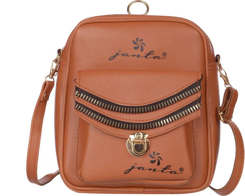 Janata Stylish beautiful New Model Fashion Collection Ladies Back Bag 10 L Backpack Tan Price in India Flipkart