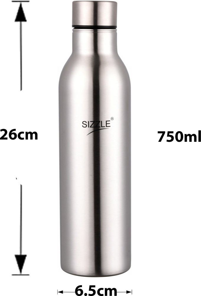 Sizzle Stainless Steel Fridge Water Bottle, Set Of 6, 1000 ml Bottle - Buy  Sizzle Stainless Steel Fridge Water Bottle, Set Of 6, 1000 ml Bottle Online  at Best Prices in India 