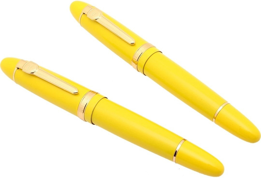 SMART WORLD LUXURY JINHAO 159 series YELLOW colour Golden Trim