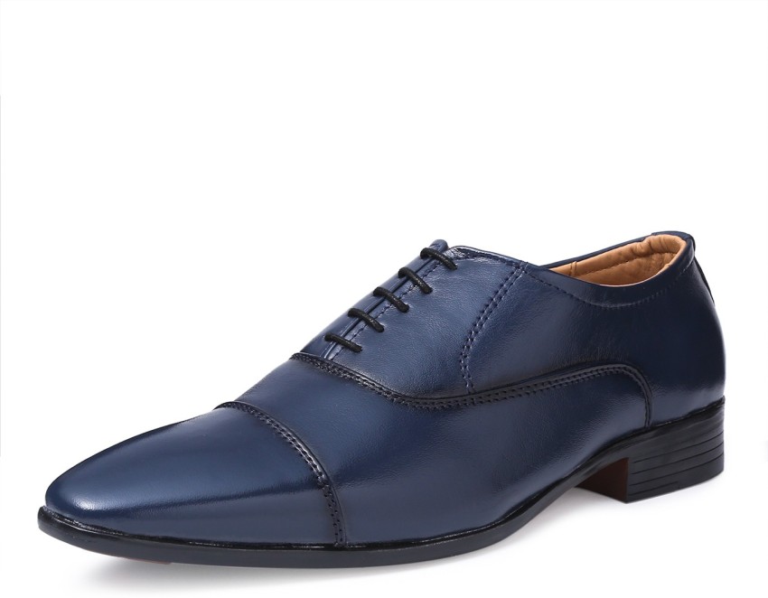 LOUIS STITCH Men's Handcrafted Captoe Blue Genuine Leather Formal Shoes  (Czech_GW) Lace Up For Men - Buy LOUIS STITCH Men's Handcrafted Captoe Blue  Genuine Leather Formal Shoes (Czech_GW) Lace Up For Men