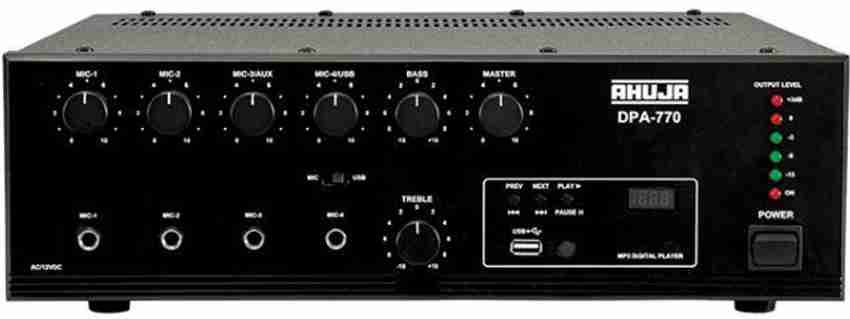 Ahuja DPA 770 75 W AV Power Amplifier Price in India Buy Ahuja