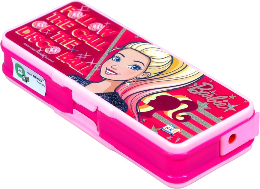 Flipkart AneriDEALS Pink Barbie Doll Art Plastic Pencil Box