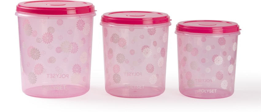 Buy Polyset Star Pink Plastic Container Set 5+ 7+ 10 L (Set of 3) Online at  Best Prices in India - JioMart.