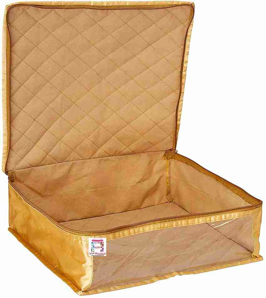 atorakushon S t gold 1 sating Saree Garments Clothes Storage Bag cover Pack of 1 Gold SatinSareeGoldPck1 Price in India Buy atorakushon S t gold 1 sating Saree Garments Clothes Storage Bag cover Pack ...