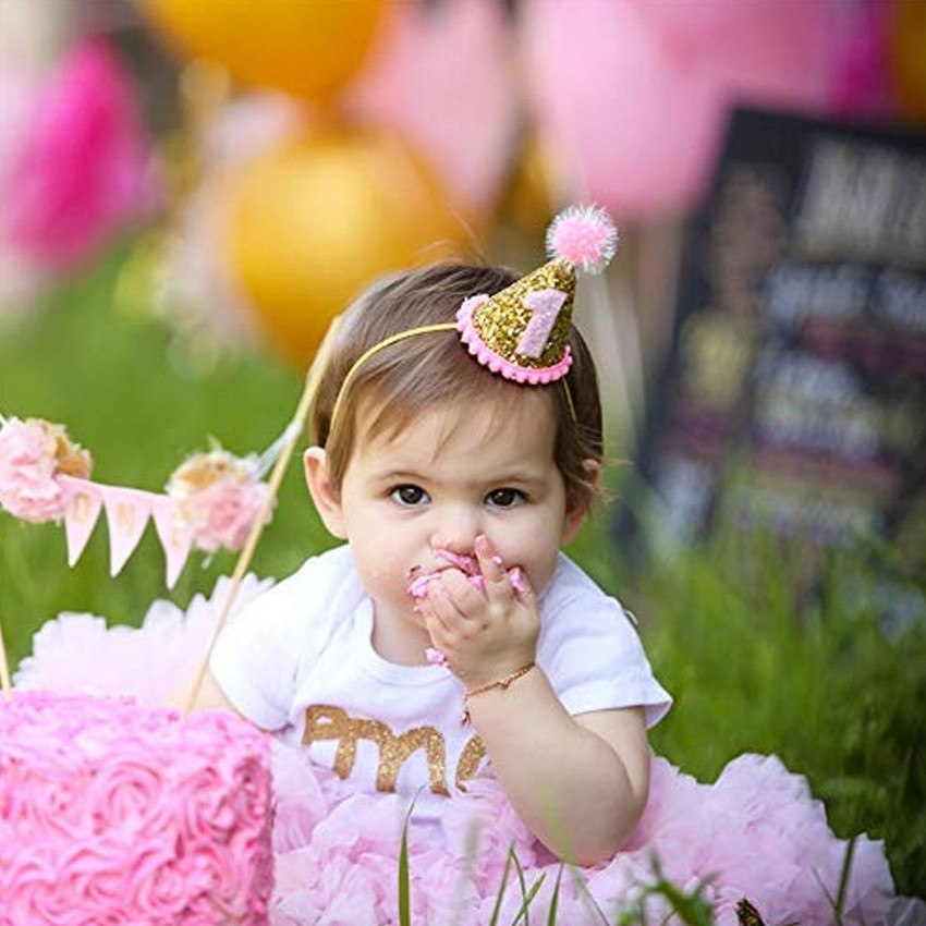 Birthday cap top for baby girl