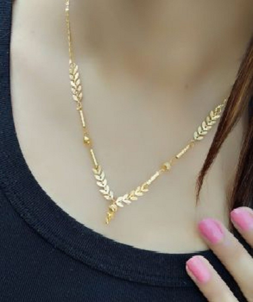 Leaf on sale gold chain