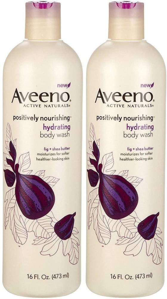 Aveeno Positively Nourishing Hydrating Body Wash hot Fig + Shea Butter