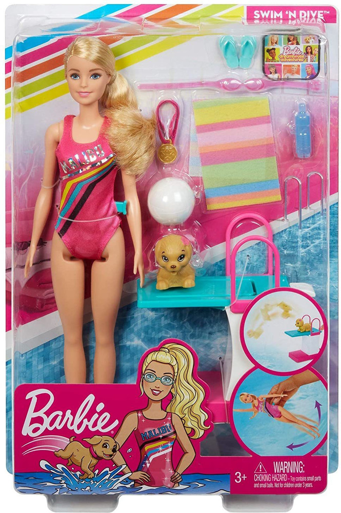 Barbie top swimming set