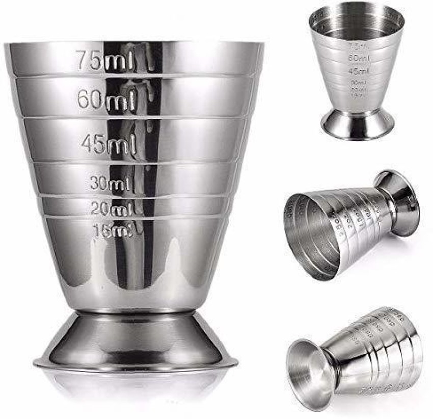 6pcs Plastic Double Jigger Measure Cups Double Sided Bar Cocktail Measuring  Jigger For Bar