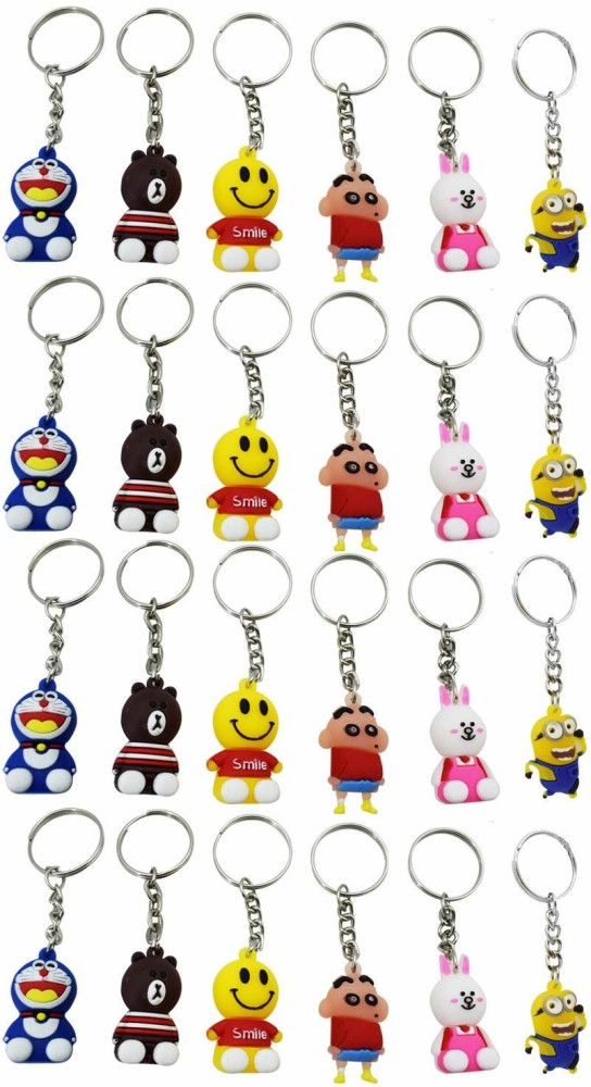 Asera Cartoon Character Keyrings Keychains for Kids Birthday Return Gifts  for Boys / Girls (Set of 12) : Ama…