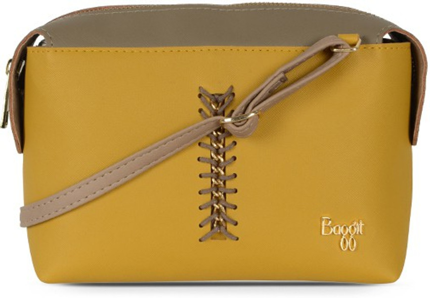 Baggit Yellow Sling Bag LP CARNE Y G Z LORI 7 H OCHRE Yellow Price in India Flipkart