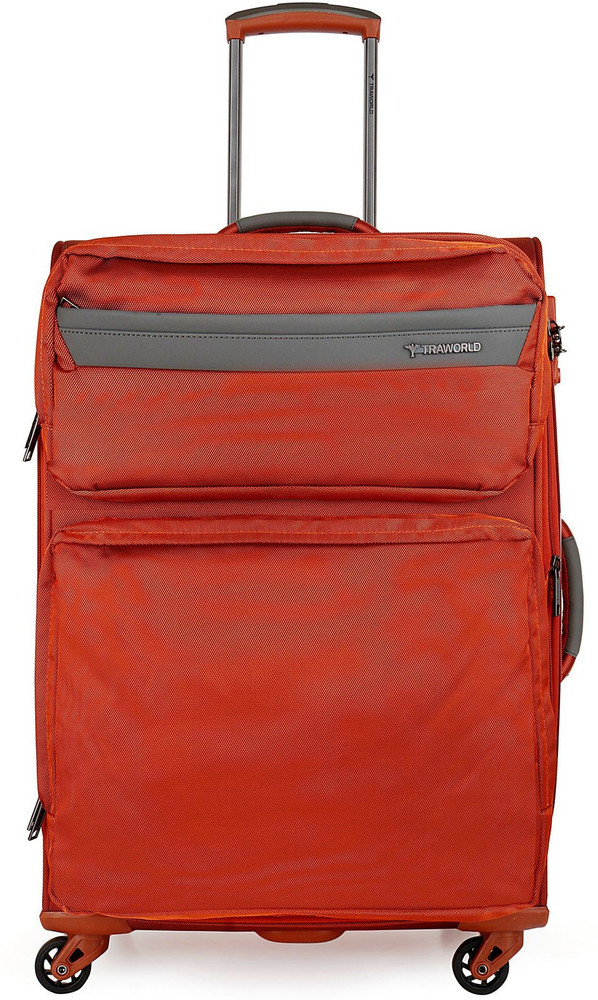Traworld Moscow Premium Polyester 24 Inch Soft Sided 4 Wheel