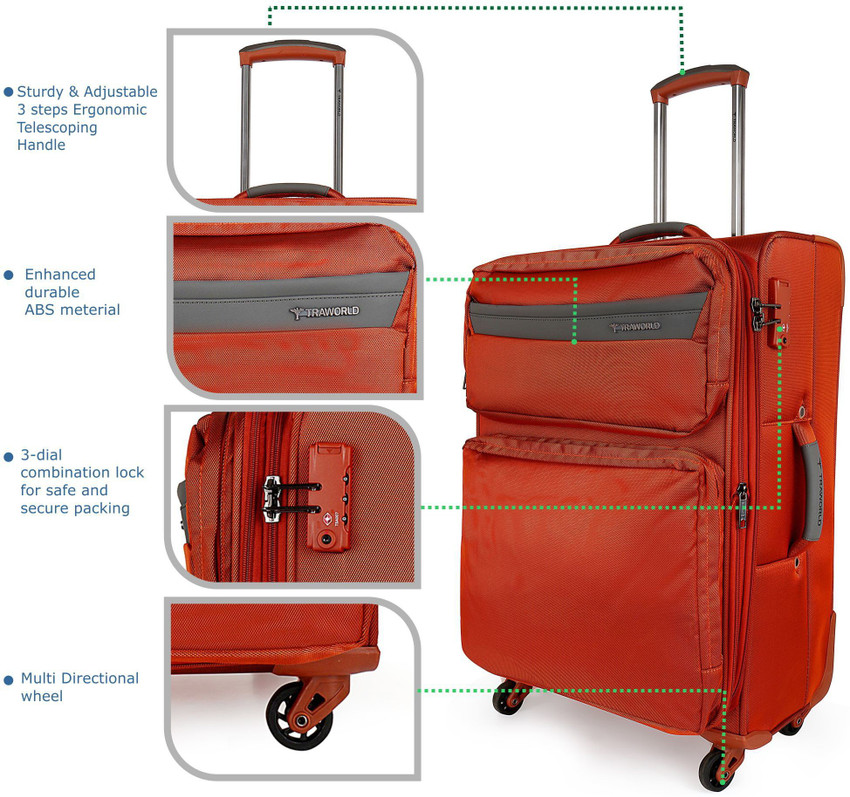 Traworld trolley bags 24 inches hotsell