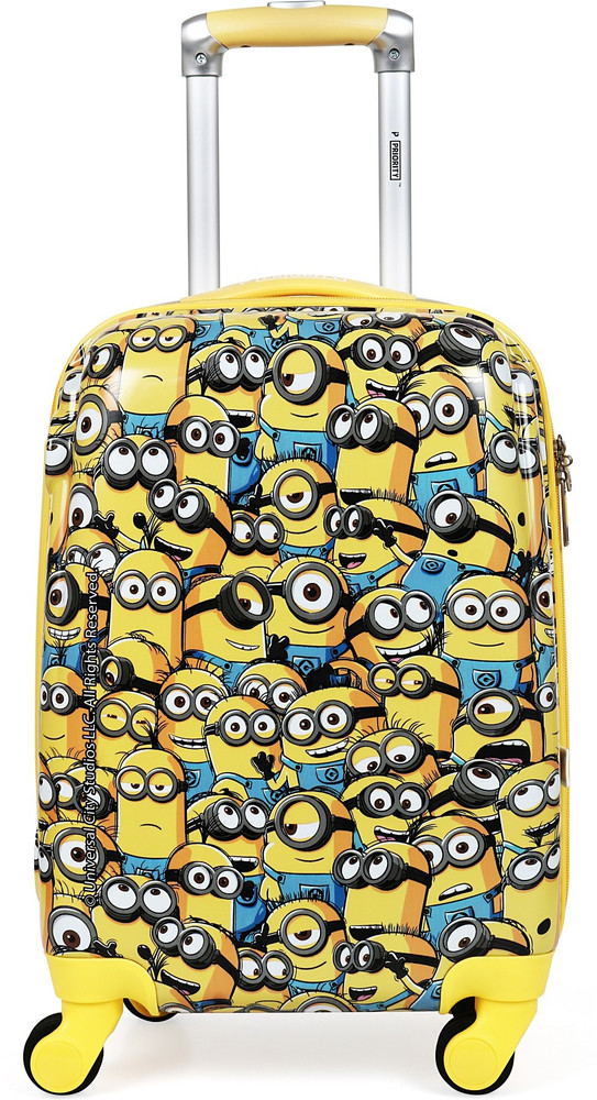 Priority Minion Group Cabin Suitcase 4 Wheels 18 inch Yellow