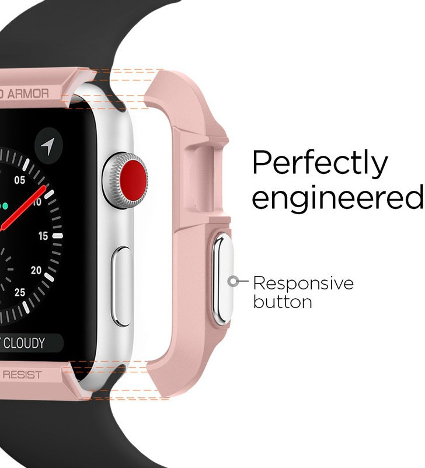 Spigen Rugged Armor Front Back Case for Apple Watch 1 2 3 42mm Spigen Flipkart