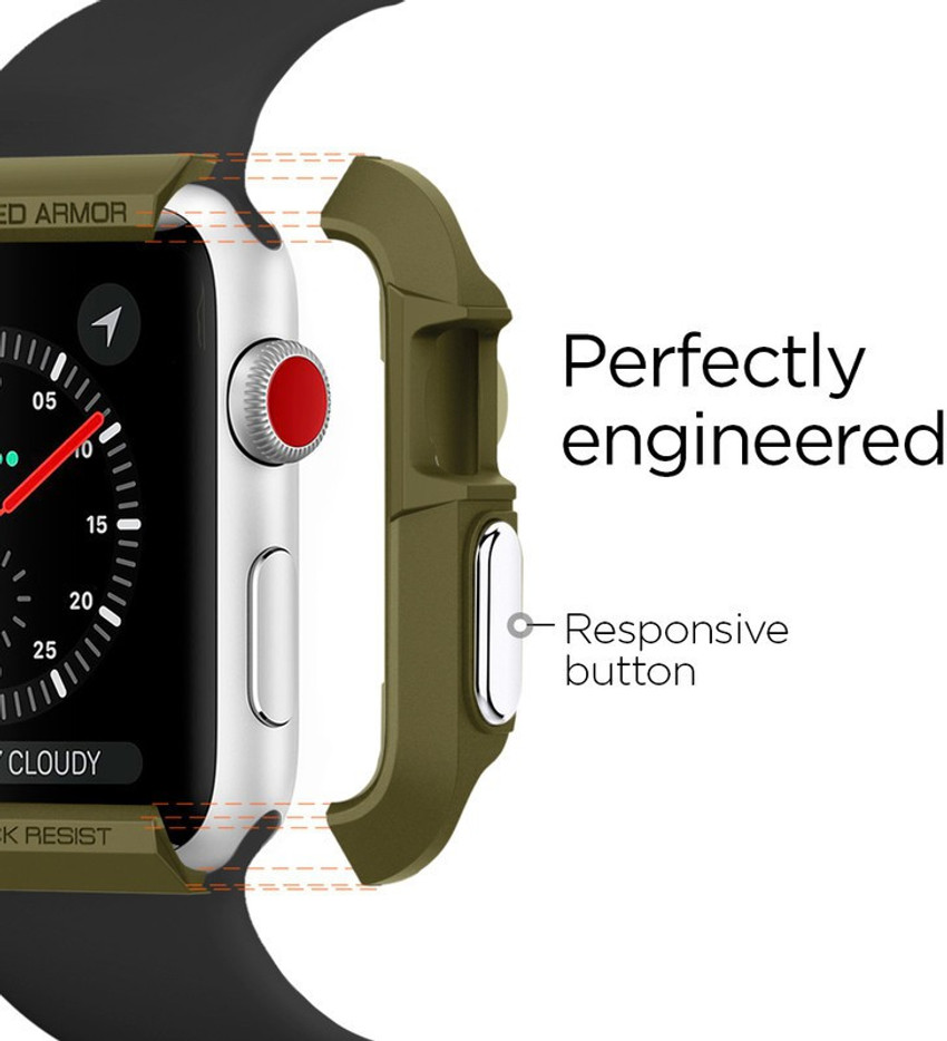 Spigen Rugged Armor Bumper Case for Apple Watch 1 2 3 42mm Spigen Flipkart