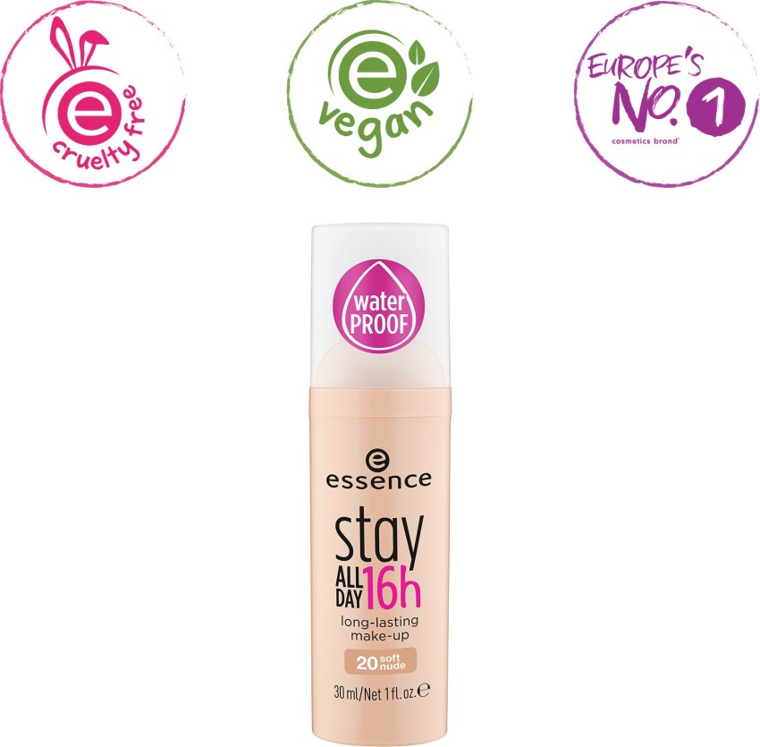 ESSENCE Stay All Day 16H Long-Lasting Make-Up 20 Foundation - Price in  India, Buy ESSENCE Stay All Day 16H Long-Lasting Make-Up 20 Foundation  Online In India, Reviews, Ratings & Features