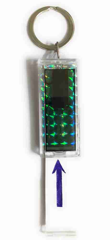 Solar powered on sale name keychain