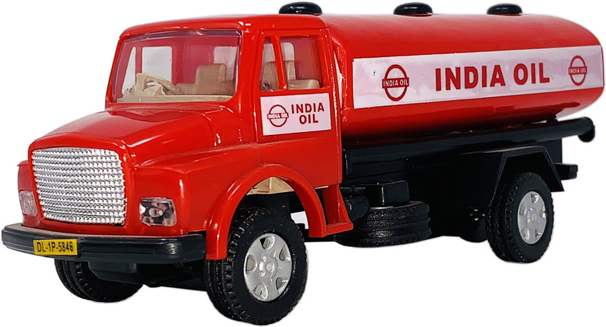 Miniature Mart Plastic Made Small Size Indian Oil Tanker Toy Truck With Pull Back Action Toys For Kids Plastic Made Small Size Indian Oil Tanker Toy Truck With Pull Back Action