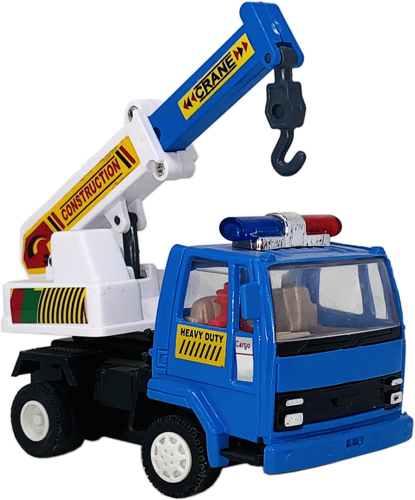 Miniature Mart Plastic Made Small Size Crane Truck Toy With Pull