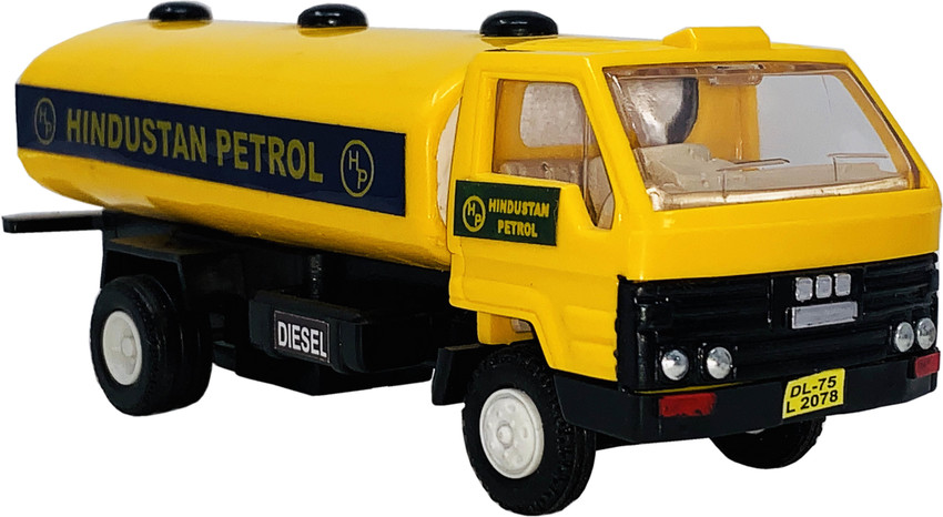Miniature Mart Plastic Made Small Size Hindustan Petrol Tanker Toy