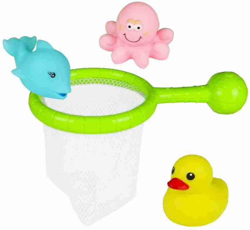 jerryvon Bath Toy with Fishing Net Floating Animals Water Toy Baby Bat Bath  Toy - Bath Toy with Fishing Net Floating Animals Water Toy Baby Bat . Buy Fishing  toys in India.