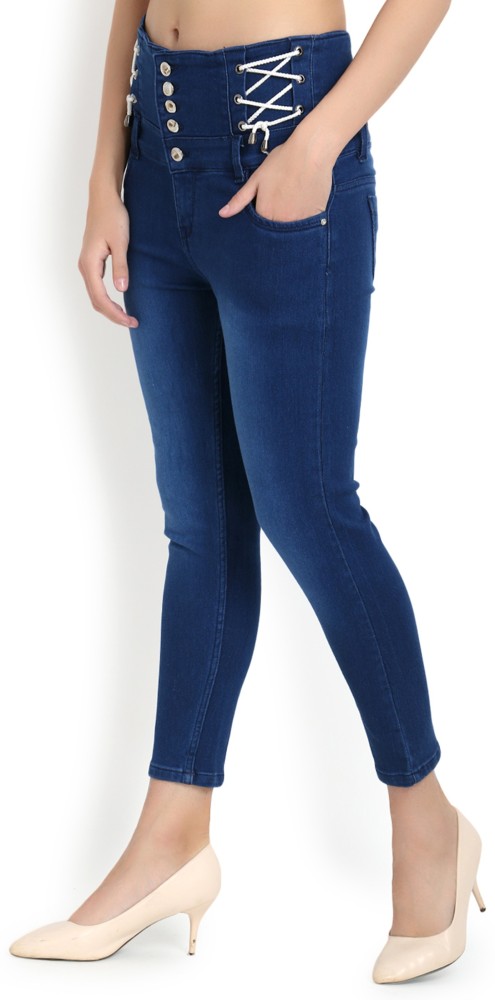 high waist denim Skinny Women Dark Blue Jeans Buy high waist