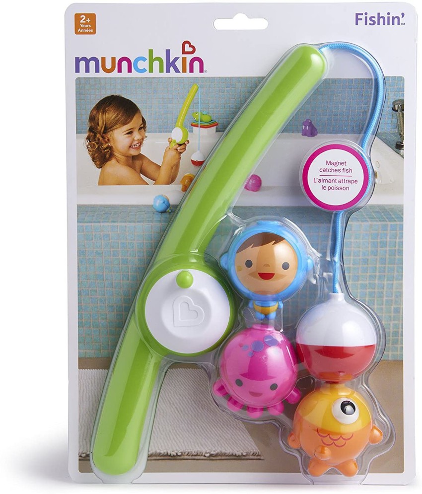 Munchkin 4-Piece Fishin' Bath Toy Set
