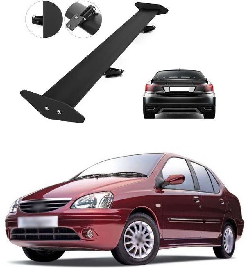 PECUNIA Spoiler Black Aluminium Car Rear Trunk Sporty Look GT
