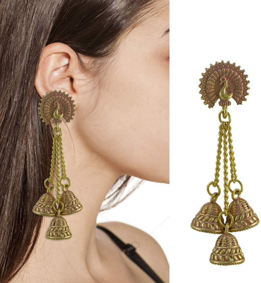 Hanging chain earrings discount