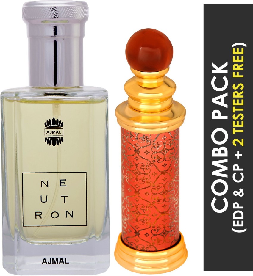 Ajmal Desert Rose EDP Perfume 100ml for Women and Neutron EDP Citrus Fruity Perfume  100ml for Men