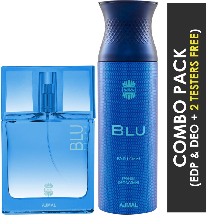 Ajmal Blu Femme EDP Floral Woody Perfume 50ml for Women and Blu