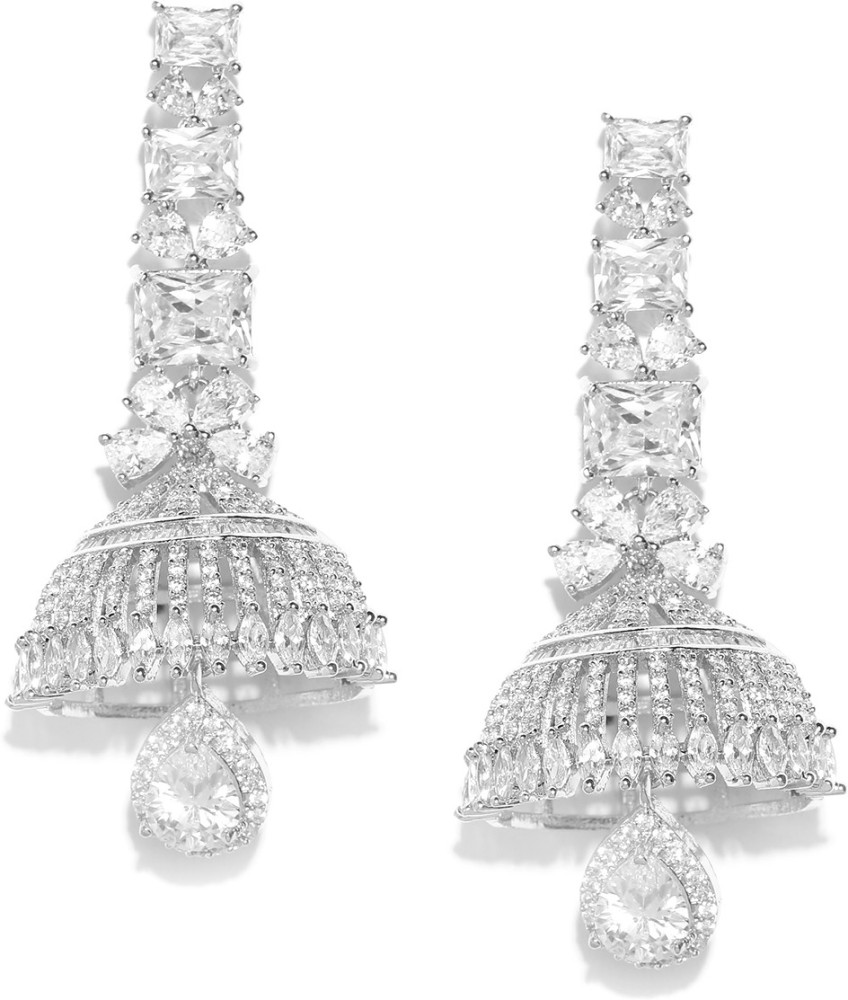 American diamond jhumkas on sale online