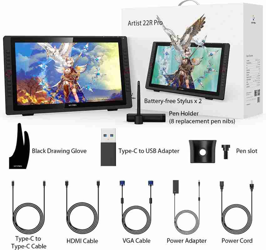 XP Pen Artist 22R Pro 18.74 x 10.54 inch Graphics Tablet Price in 