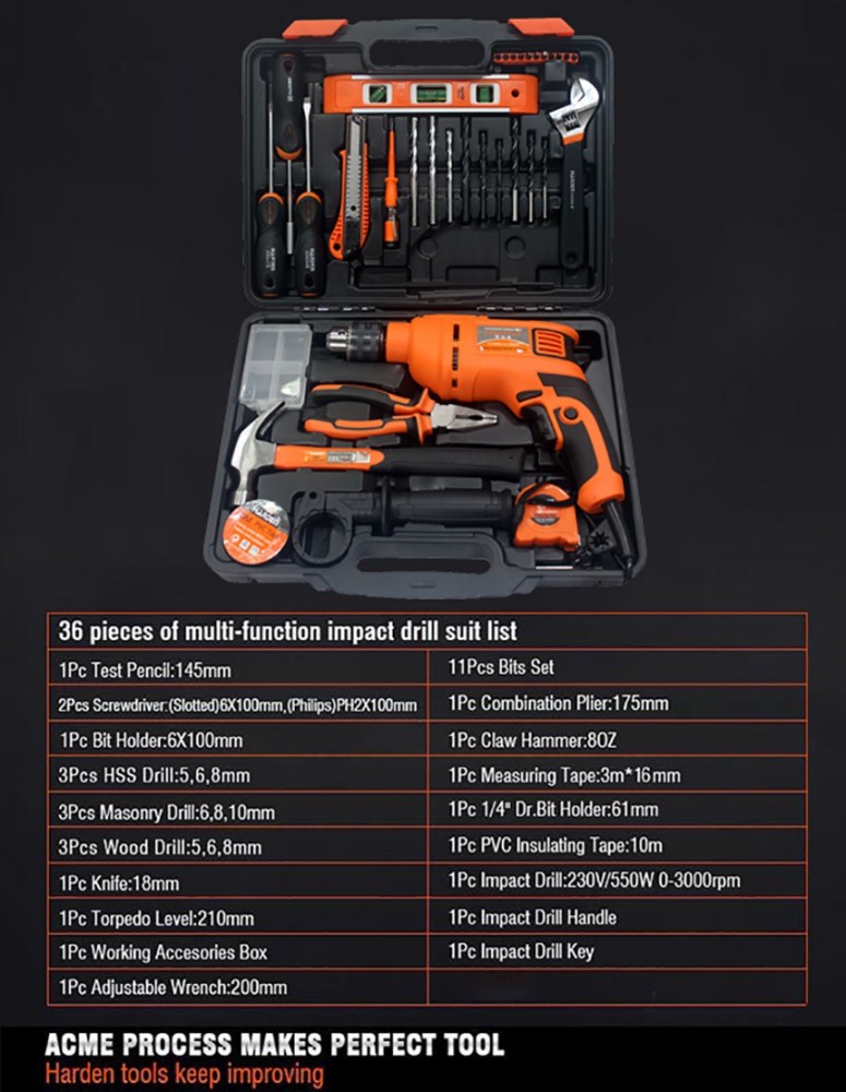 Tools Set  Terminator Electrical Products Tool Kit 36pc